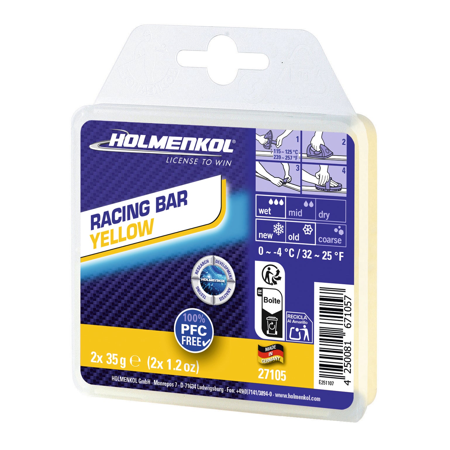 Racing Bar Yellow 2x35g