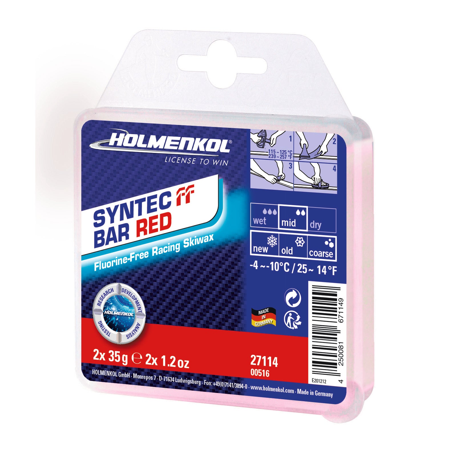 Syntec FF Bar RED 2x35g