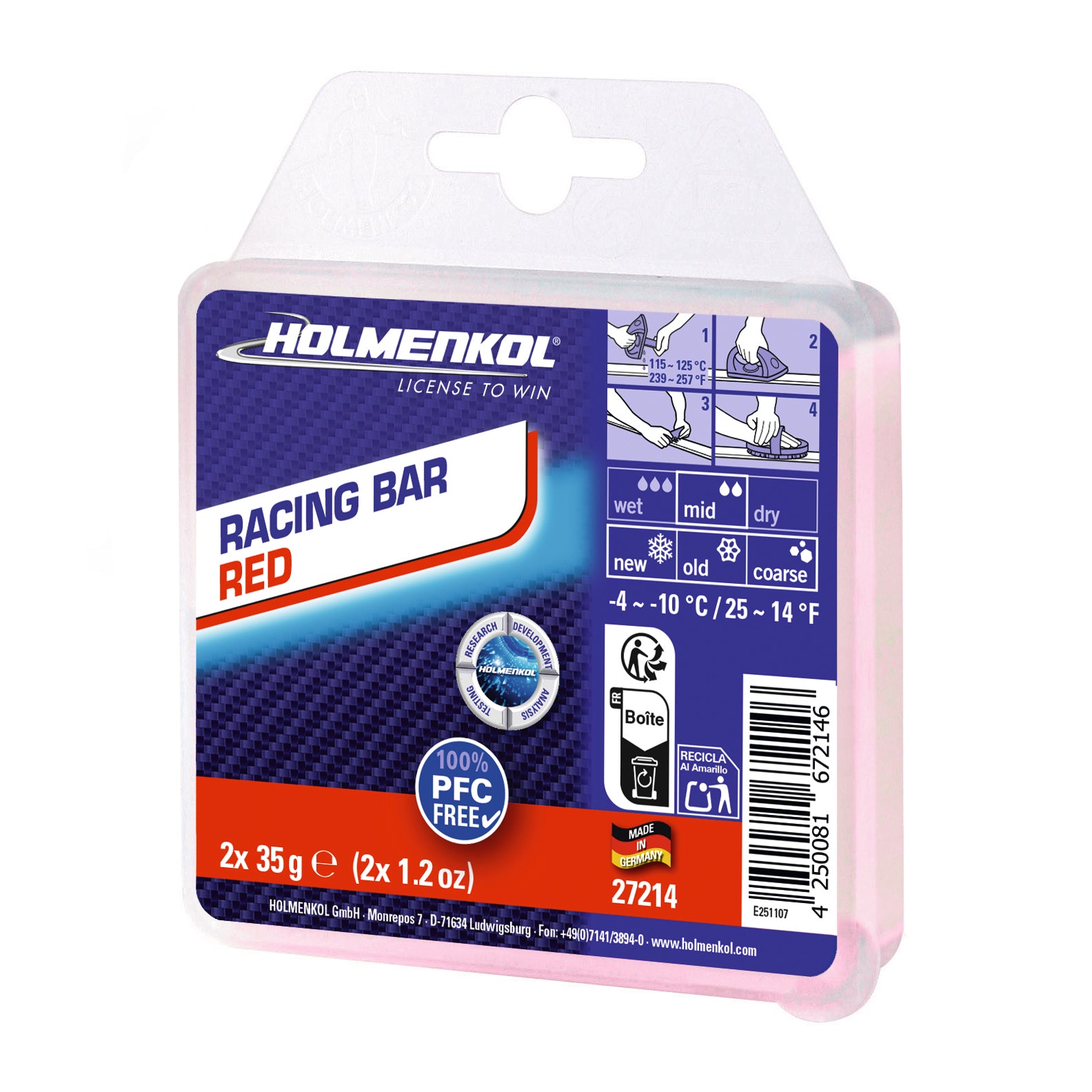 Racing Bar Red 2x35g